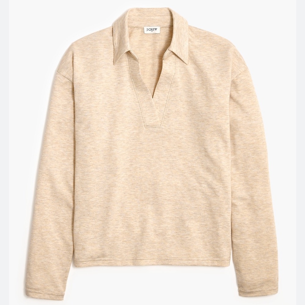 J. Crew women’s Soft terry polo shirt